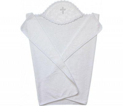 Полотенце крестильное, 110х75, белый Золотой Гусь