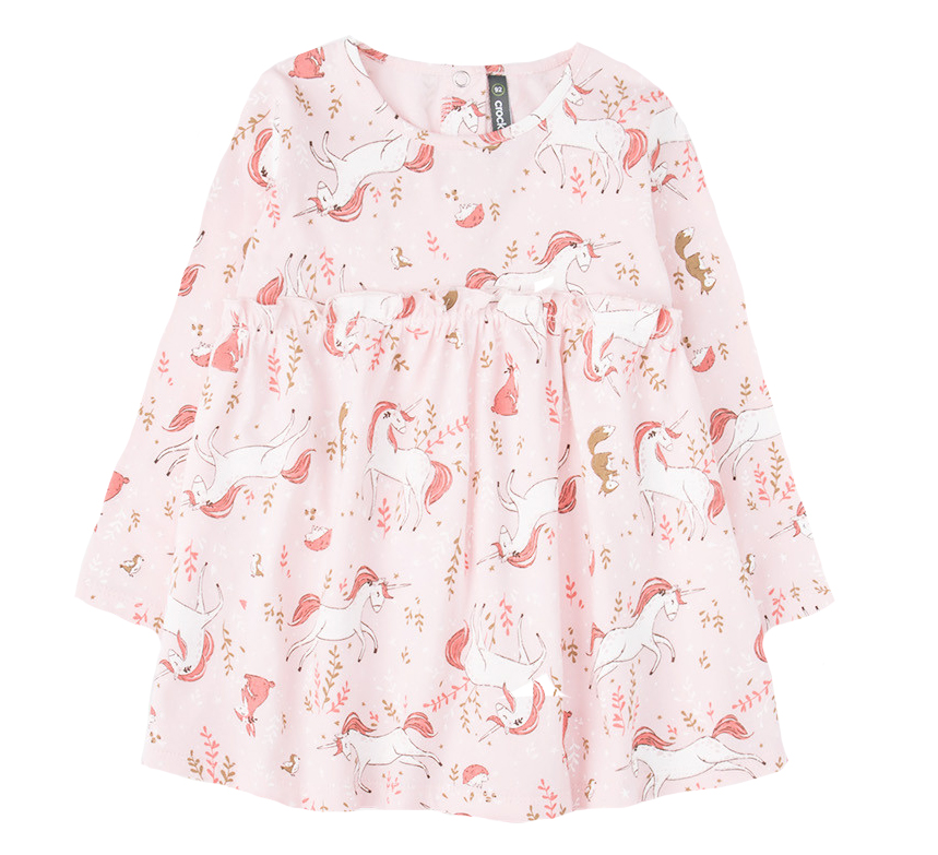 Платье для девочки Crockid светло-розовый лесные истории к301