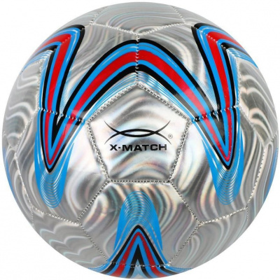 Мяч футбольный 1 слой PVC металлик X-Match
