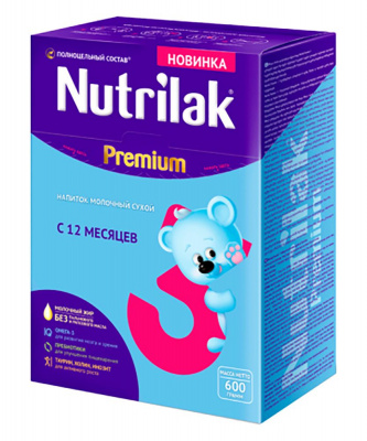 Смесь NUTRILAK Premium 3 600 г*