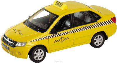 Модель машинки Lada Granta Такси WELLY