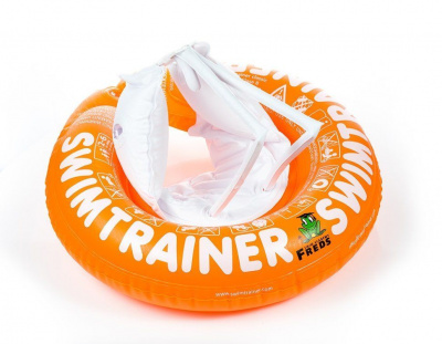 Круг надувной для игр на воде SWIMTRAINER Classic 2-6 лет оранжевый