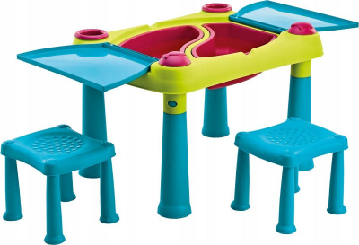 Стол для творчества и игры с водой и песком + 2 табуретки* Keter Creative