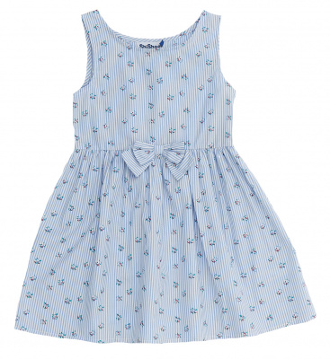 Платье для девочки ShiShoo бело-голубой