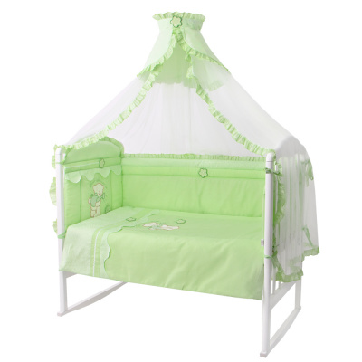 Комплект в кроватку Сабина зеленый