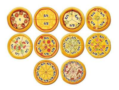 Дроби-пицца игра развивающая Тимбергрупп