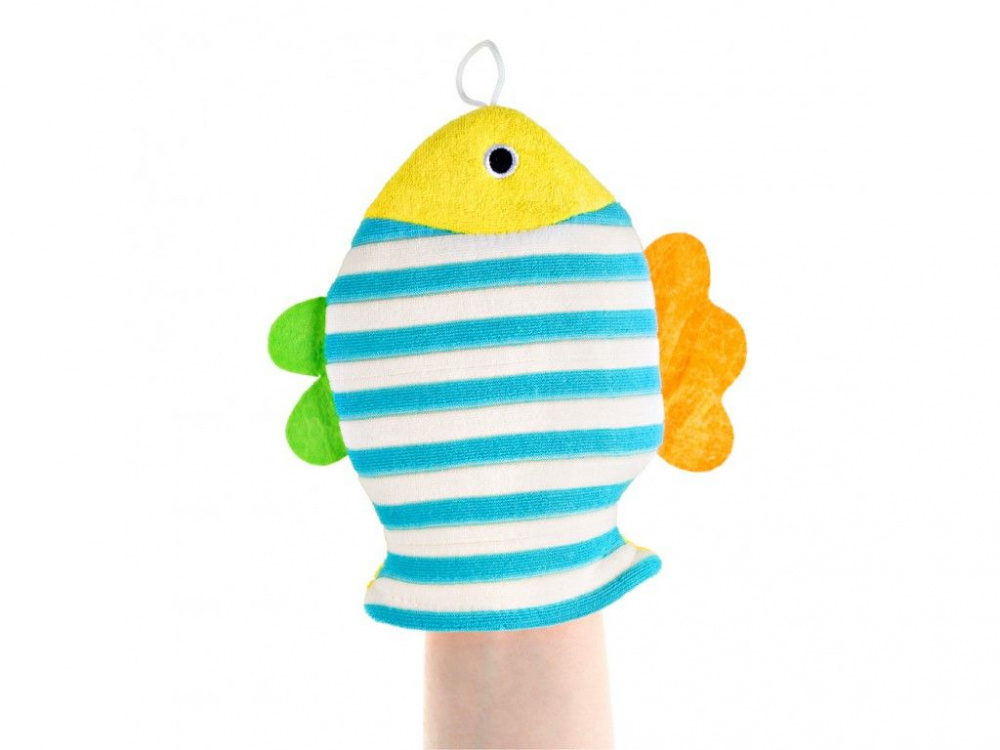 Мочалка-рукавичка махровая Рыбка Roxy Kids
