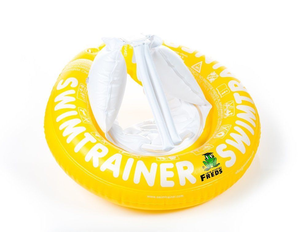 Круг надувной для игр на воде SWIMTRAINER Classic 4-8 лет желтый