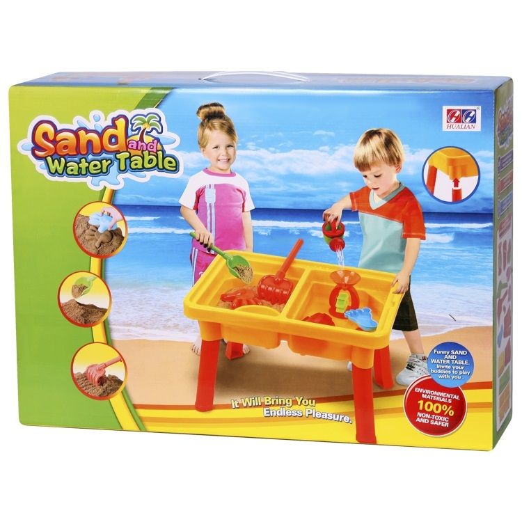 Стол с крышкой,стулом для игр с песком и водой"Водяная круговерть" Hualian Toys