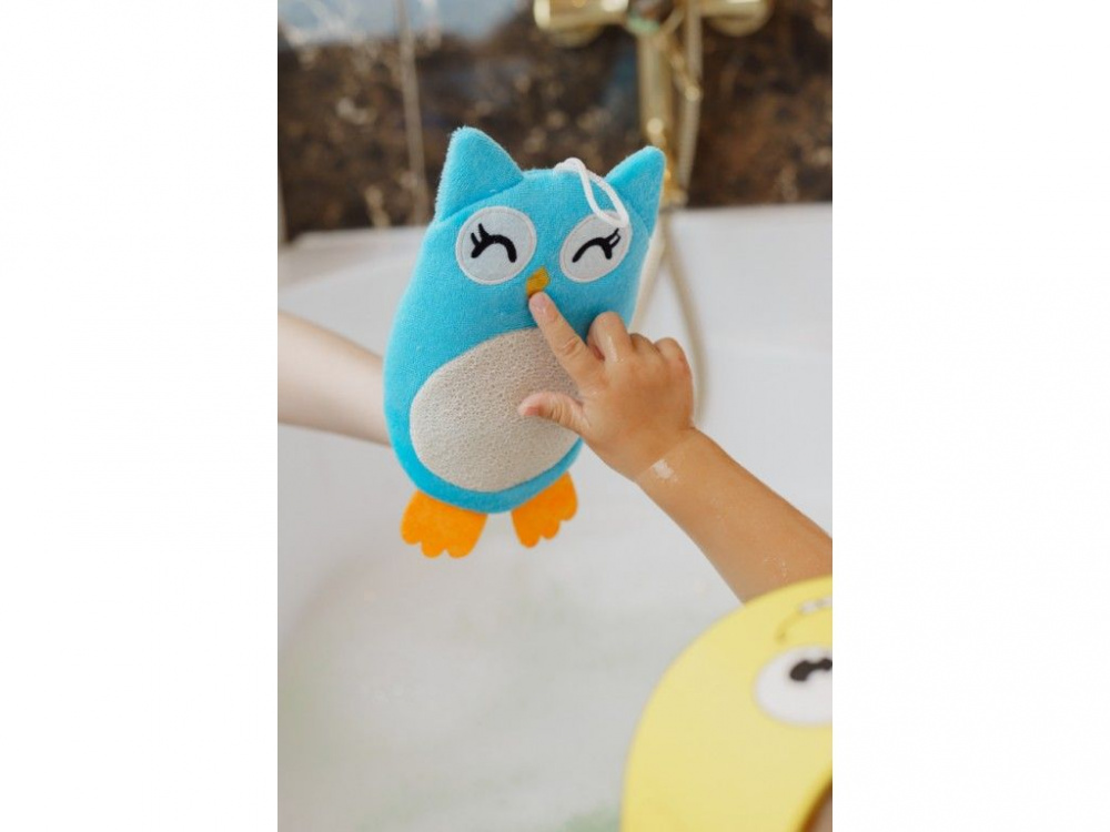 Мочалка-рукавичка махровая Baby Owl