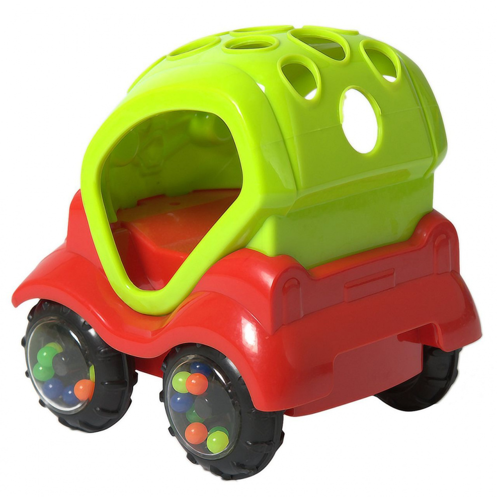 Машинка-неразбивайка зелено-красная ЯиГрушка