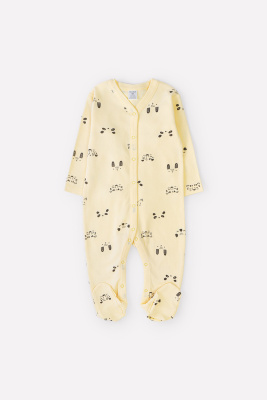 Комбинезон Crockid забавные мордочки на светло-желтом