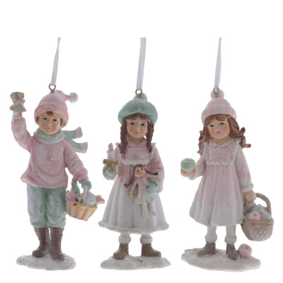 Ёлочное украшение Мальчик/Девочка, 3 вида