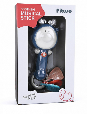 Развивающая игрушка-погремушка ЛОСИК (свет,звук) PITUSO 25*8,5*5,5 см (в кор.72 шт)