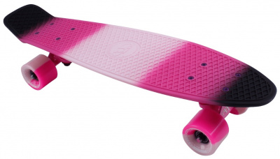 Скейтборд Multicolor 22 TECH TEAM розовый/черный