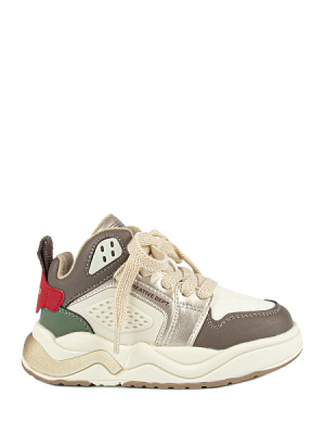 Кроссовки для мальчика Kapika бежевый-коричневый