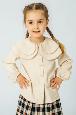 Рубашка для девочки Colabear бежевый