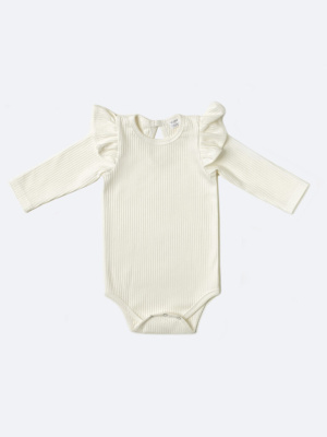 Боди лапша с длинным рукавом и крылышками MIMILASHIK молоко