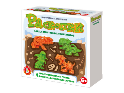 Набор Раскопки "Технозавры" 4 фигурки 04604