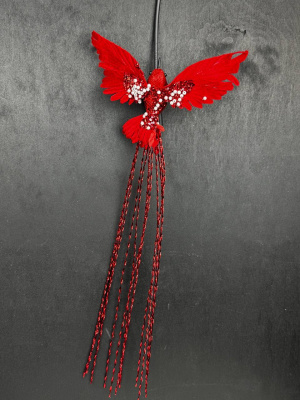 Райская птица красный