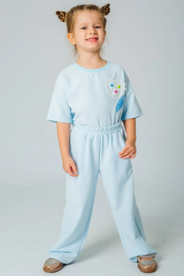 Брюки для девочки Deloras голубой