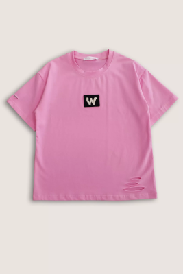 Футболка с коротким рукавом для девочки COLABEAR розовый