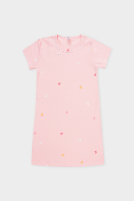 Сорочка ночная Crockid зайки на бежево-розовом