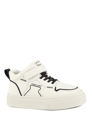 Ботинки для мальчика Kapika бежевый-черный