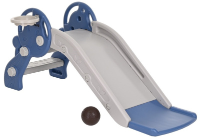 Горка Мини с баскет. кольцом PITUSO Blue/Синий, 118*46*52h