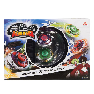 Волчки в наборе Owl and Orochi Сплит Infinity Nado