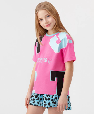 Футболка с коротким рукавом для девочки Button Blue