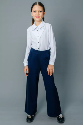 Брюки для девочки Deloras синий