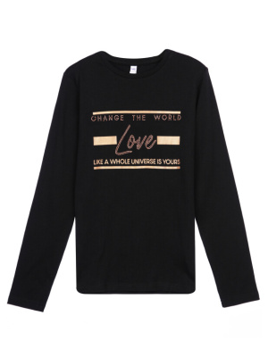 Футболка с длинным рукавом для девочки PlayToday