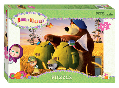 Мозаика "puzzle" 120 "Маша и Медведь - 2" (Анимаккорд) Step Puzzle