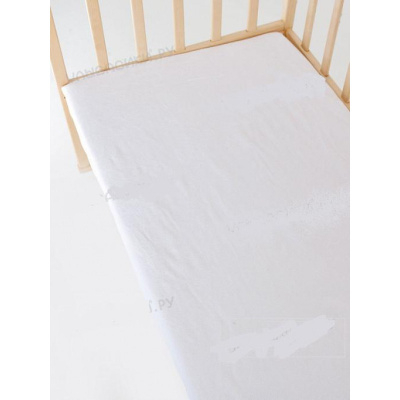 Наматрасник водонепроницаемый Улыбасики 120х60 см белый