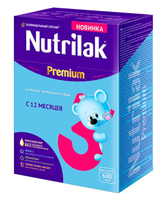 Смесь NUTRILAK Premium 3 600 г*