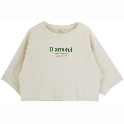 Футболка с коротким рукавом для девочки Deloras светло-бежевый