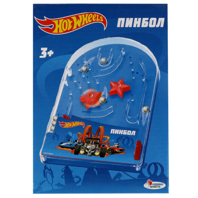 Настольная игра ХОТ ВИЛС пинбол hot wheels ИГРАЕМ ВМЕСТЕ 