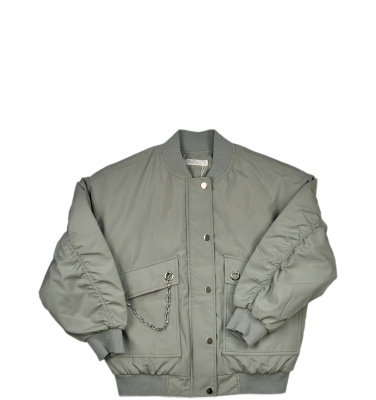 Куртка для девочки Deloras серо-зеленый