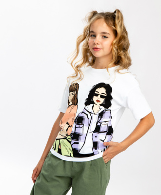 Футболка с коротким рукавом для девочки Button Blue