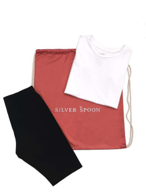 Комплект футболка+лосины+сумка для девочки Silver Spoon