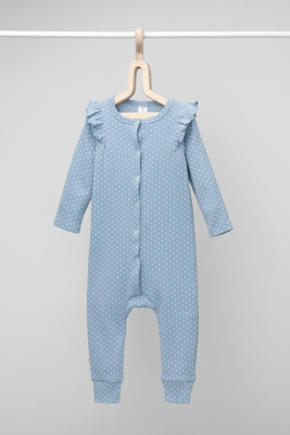 Комбинезон Crockid пыльный-синий мелкая крапинка