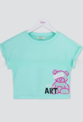 Футболка с коротким рукавом для девочки Deloras мятный