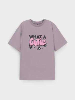 Футболка для девочки Crockid сиреневый 3304 к621