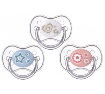Пустышка силиконовая симметричная Newborn baby 6-18 м Canpol Babies