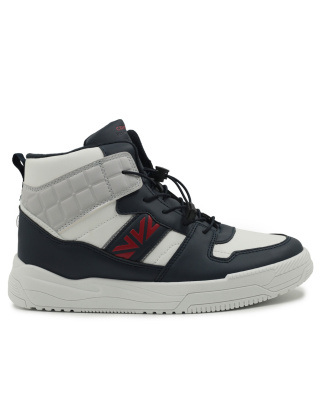 Ботинки для мальчика CROSBY белый/темно-синий