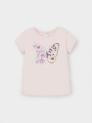 Футболка для девочки Crockid розовый к553