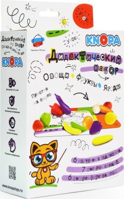 Дидактический набор Овощи фрукты ягоды KNOPA