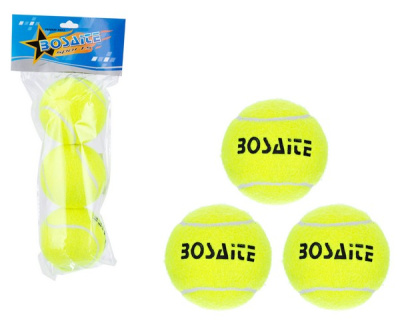 Мячики для большого тенниса, 3 шт., в/п