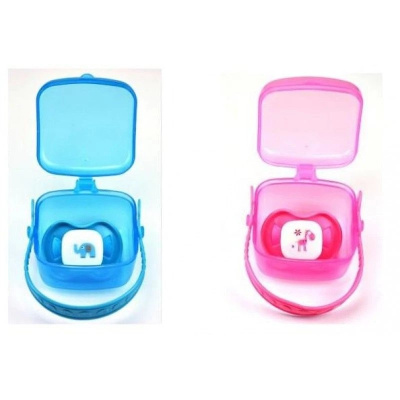 Пустышка в коробочке соска силиконовая с прикусом 6-18 Бусинка